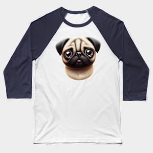 Captivating Pug Art Baseball T-Shirt